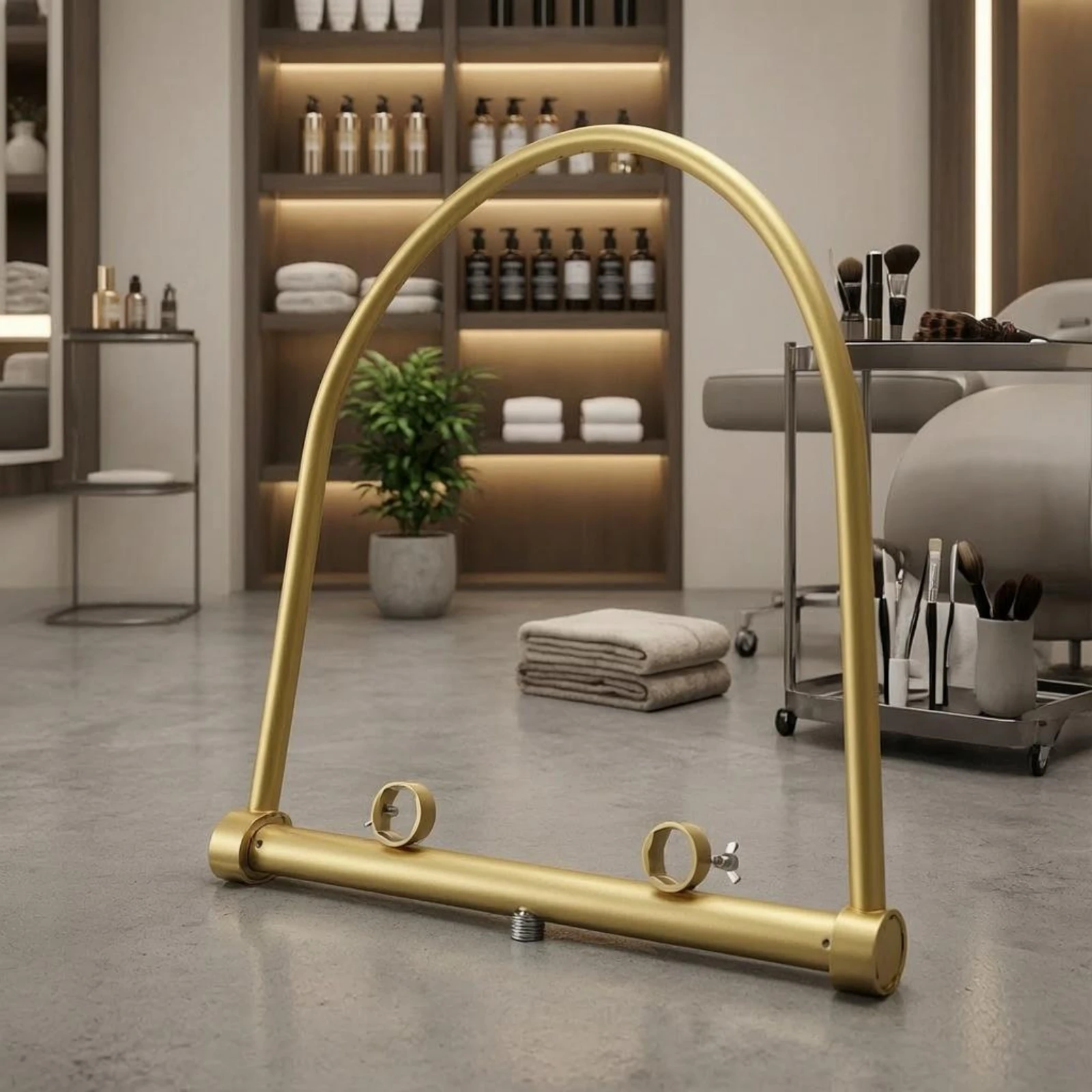 Shampoo Bed Fitting Cylindrical Salon Wash Fitting Beauty Supply Arched Threaded Outlet view 5