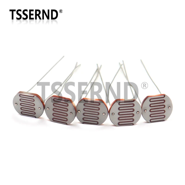 5 sztuk 12528 Rezystor zależny od światła LDR 12MM Fotorezystor Światłoczuły GL12528 Rezystancja fotoprzewodząca