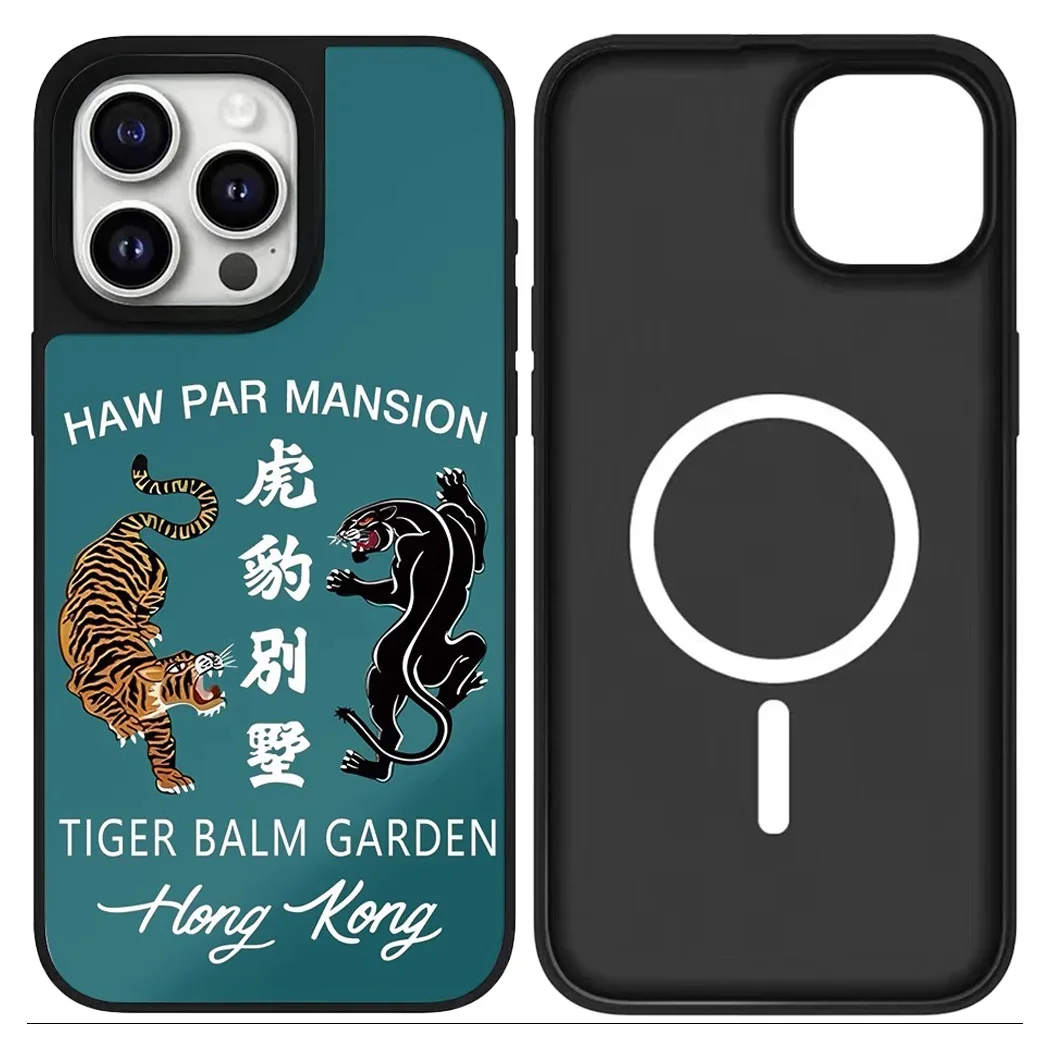 

Cantonese Magnetic IPhone 12 13 14 15 16 Pro Max Mirror Surface MagSafe Case Cover Shell