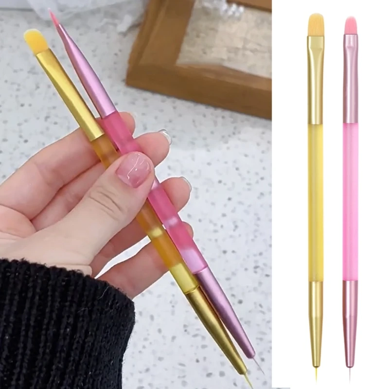 Achieve Salon Quality Nails with Double Ended Nails Art Brushes Painting Pen