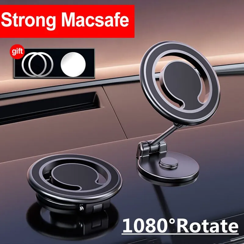 1080 Magnetic Car Mobile Phone Holder Magnet Car Bracket Mount Cell Smartphone Support in Car For iPhone 15 14 13 Samsung Xiaomi