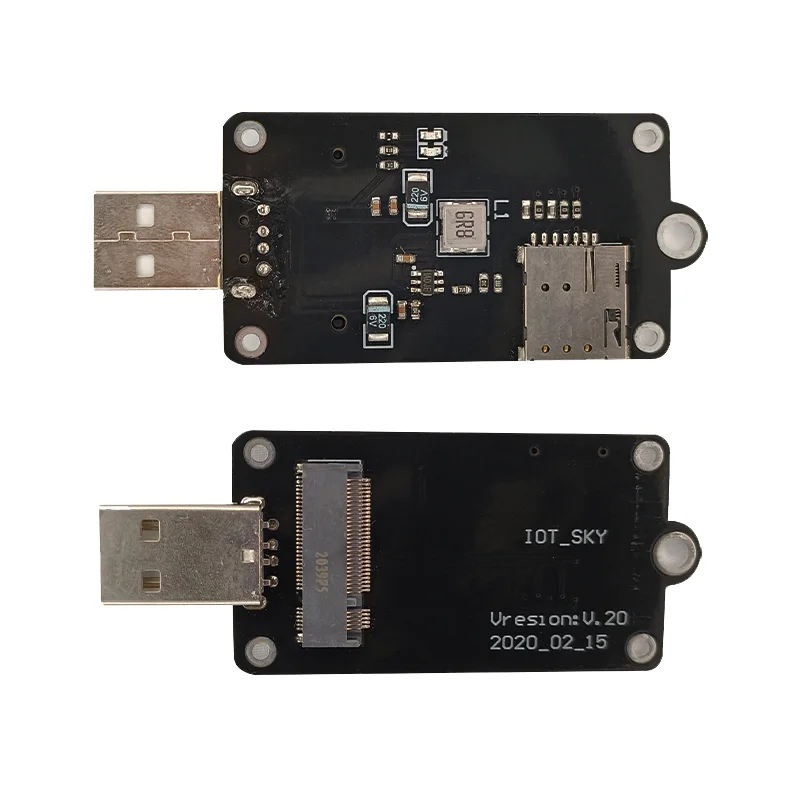 2 piece M.2 NGFF to USB adapter  for EM160R-GL EM12-G EM06-E EM05-E EM06-A EM7455 EM7344 SIM7600G-H-M2 SIM7600E-H-M2 SIM8202E-M2