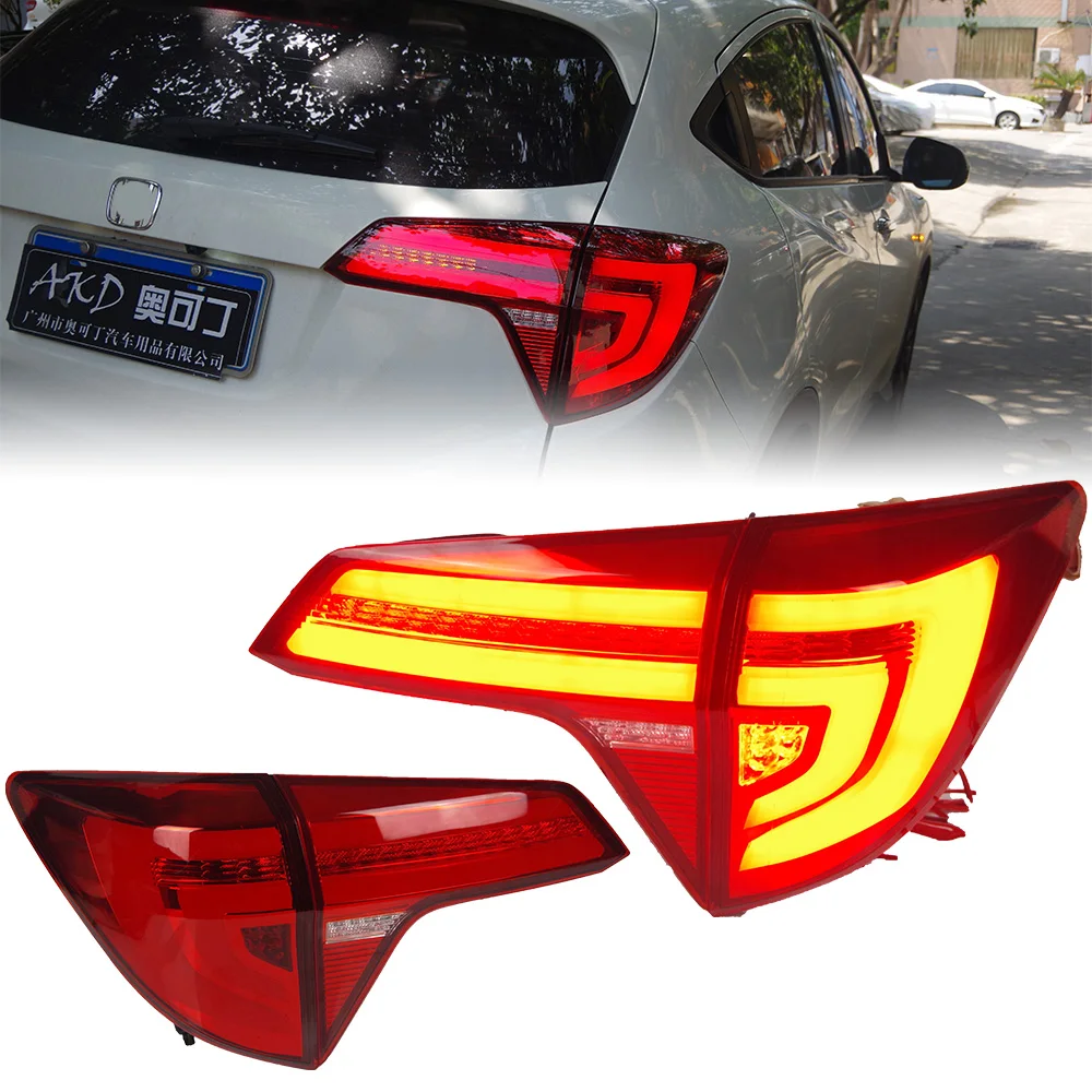 Tail Lamp For HRV Vezel 2014-2019 Tail Lights Led Fog Lights DRL Daytime Running Lights HR-V Car Accessories