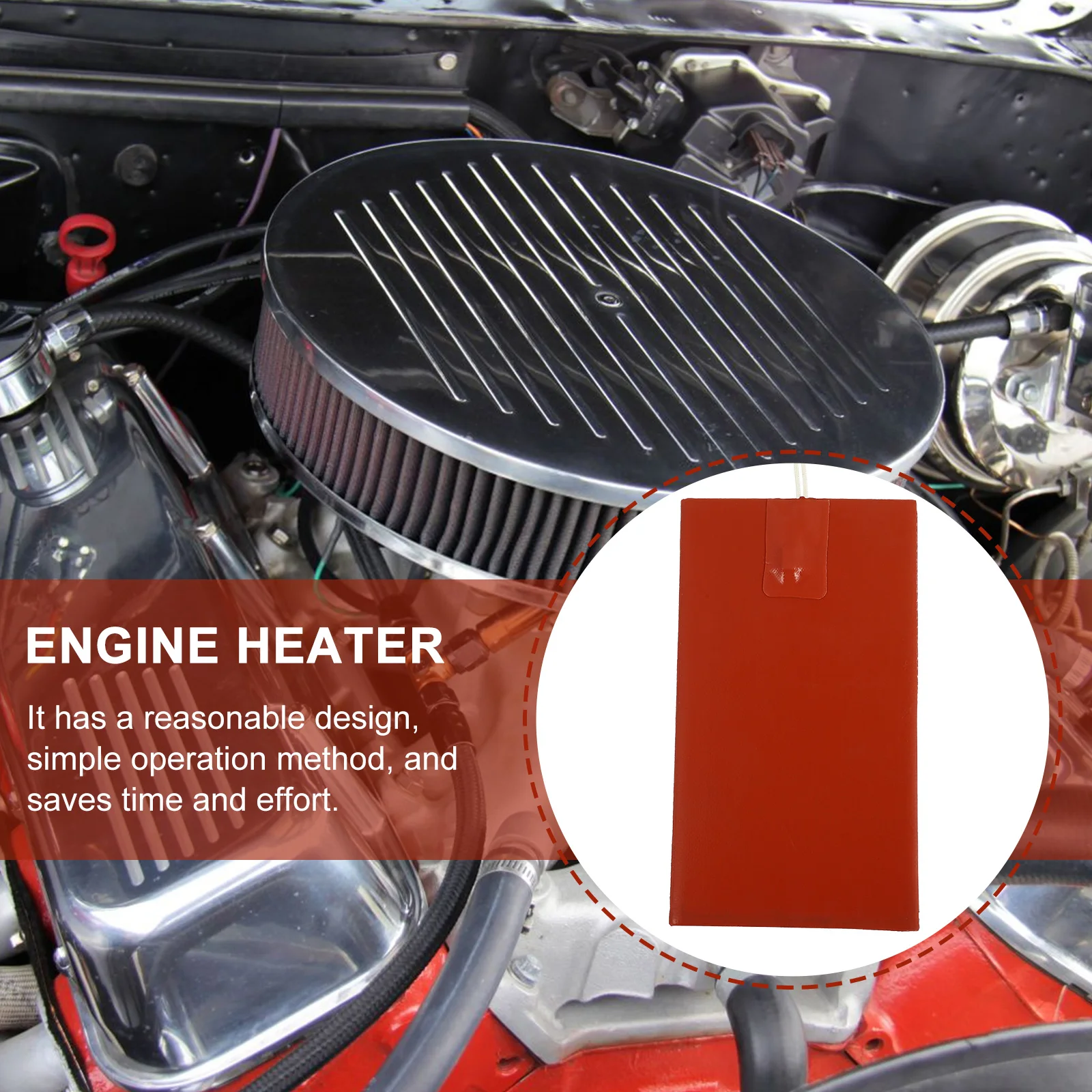 

Silicone Rubber Engine Heater Pad for Car Warmers Constant Temperature Oil Pan Hydraulic Surface