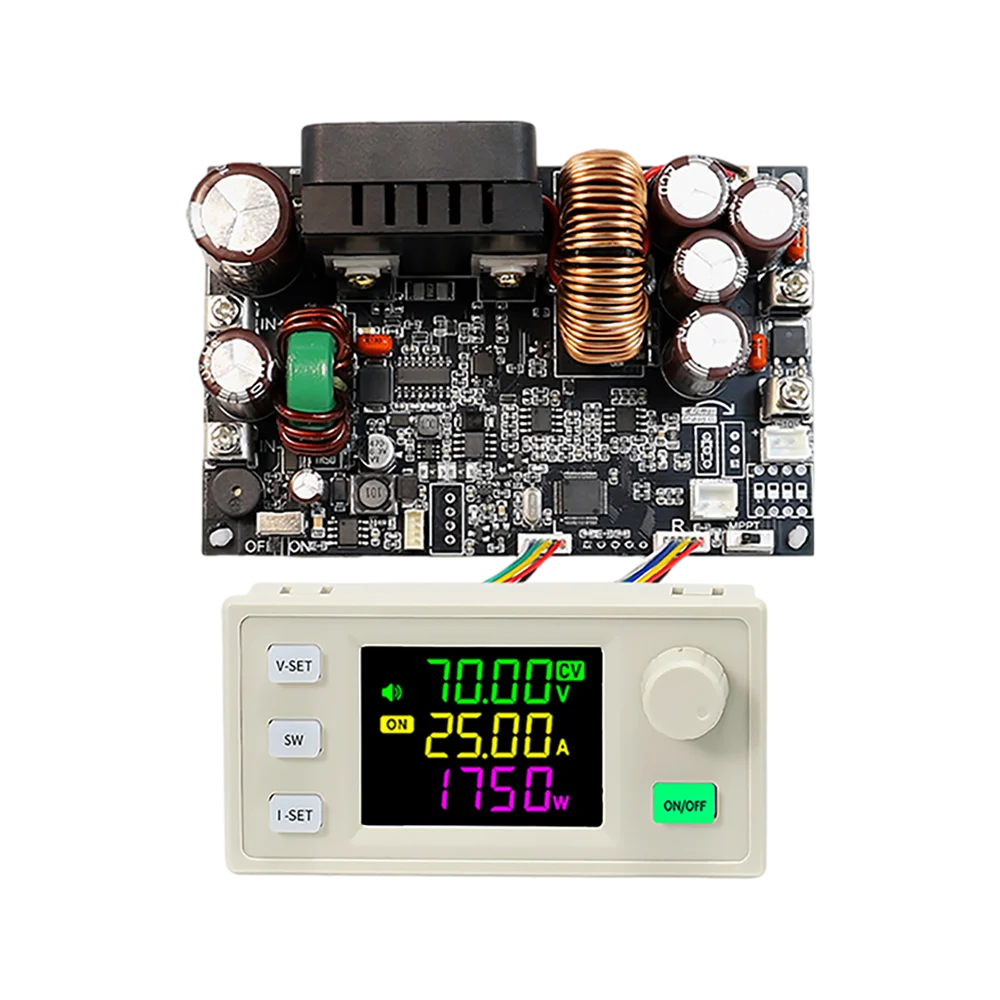 CNC DC 조절식 DC 벅 전원 공급 장치, 전압 조정기, 정전압 정전류 모듈, XY7025, 25A, 1750W, 12-85V