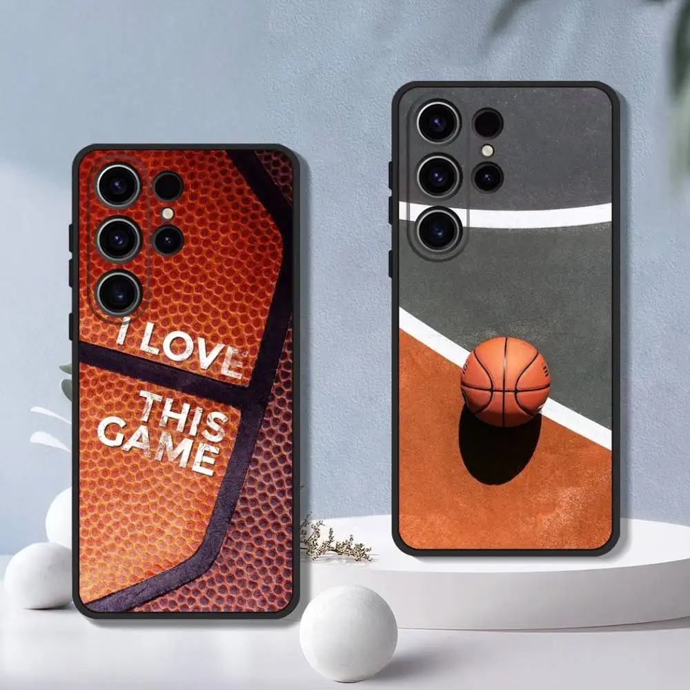 

Basketball Basket Play Phone Case For SamsungS25,24,23,22,21,30,Ultra,20,Plus,Fe,Lite,10,5G,Soft Black Cover