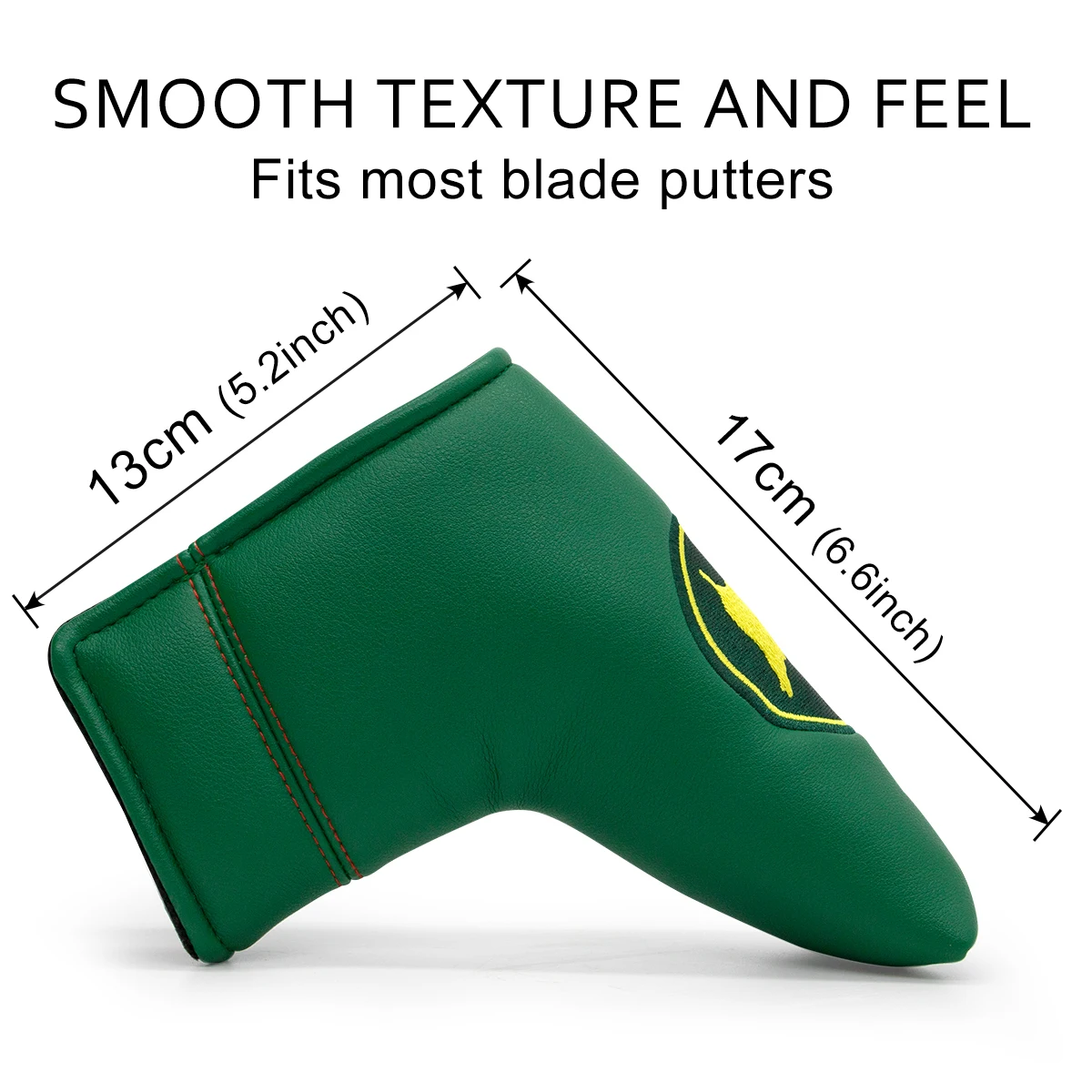 USA Map Green Golf Headcover Putter Head Cover for Blade Putters Golf Head cover with Magnet Premium Leather Fit For Regular Mal