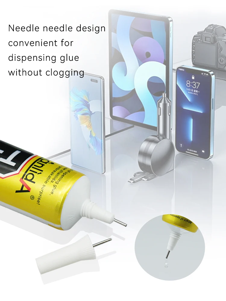 T8000 Transparent Gule Sticky Strong repair mobile LCD touch screen Metal Cloth Plastic waterproof