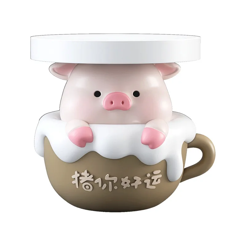 Imagem -05 - Cream Wind Cute Pig Floor Decoration Coffee Table For Living Room Sofa Edge Nightstand Acessórios Housewarming Gift