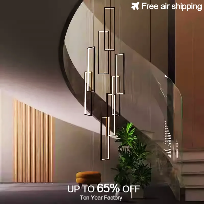 مصباح معلق مستدير من الفولاذ المقاوم للصدأ LED باللون الأسود الشمالي الحديث قابل للتعتيم مع تصميم جمالي لتزيين السقف الداخلي #3