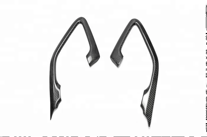 Glossy Carbon Fiber Interior Door Trim Set 10pcs For R35 GTR 2009-2014 LHD
