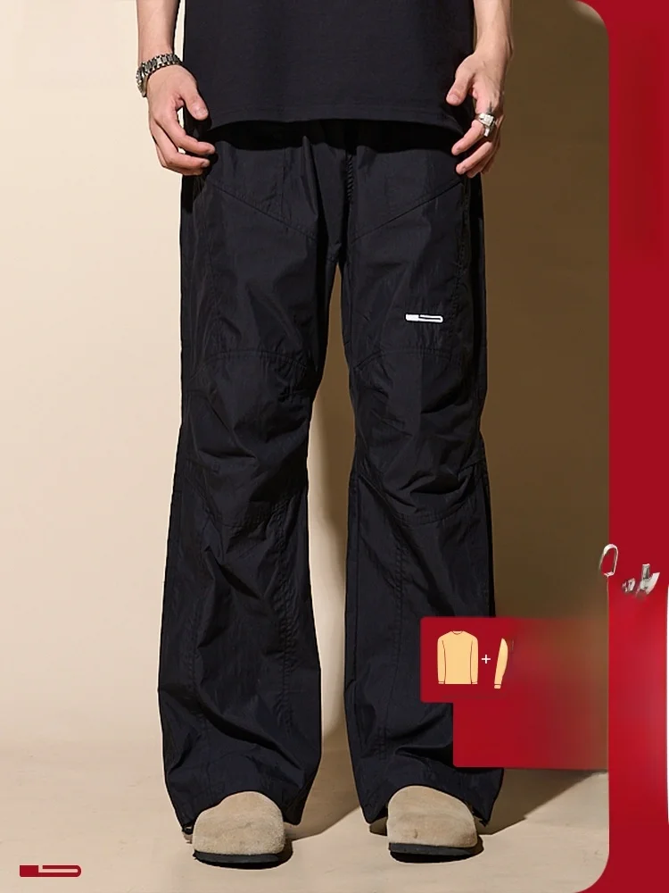 

Loadmind Men's Casual Pants Loose Fit ell Jaet American Workwear Hiking Waterproof Qui Dry Straight Leg Cargo Trousers
