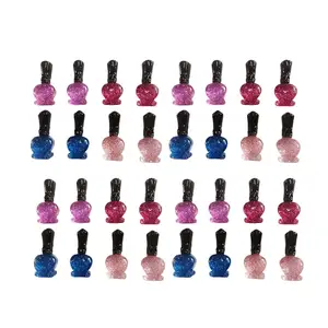 40Pcs Nail Polish Phone Case DIY Decor Set Simulated Nail Polish Charm Creative Resin Material for Mobile Shell Decoration Girls