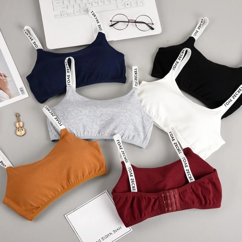 Sexy Women Letter Double Shoulder Straps Back Beauty Sports Bra Wirefree Seamless Side Fat Reduction Yoga Gym Bra
