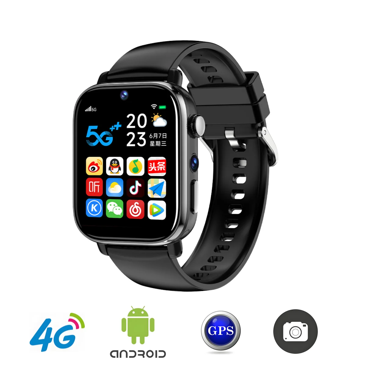 i1 4+128G Smart Watch 8 Core chip 1.99inch HD screen 410x502 Resolution Free download APP wireless connection phone dual cameras