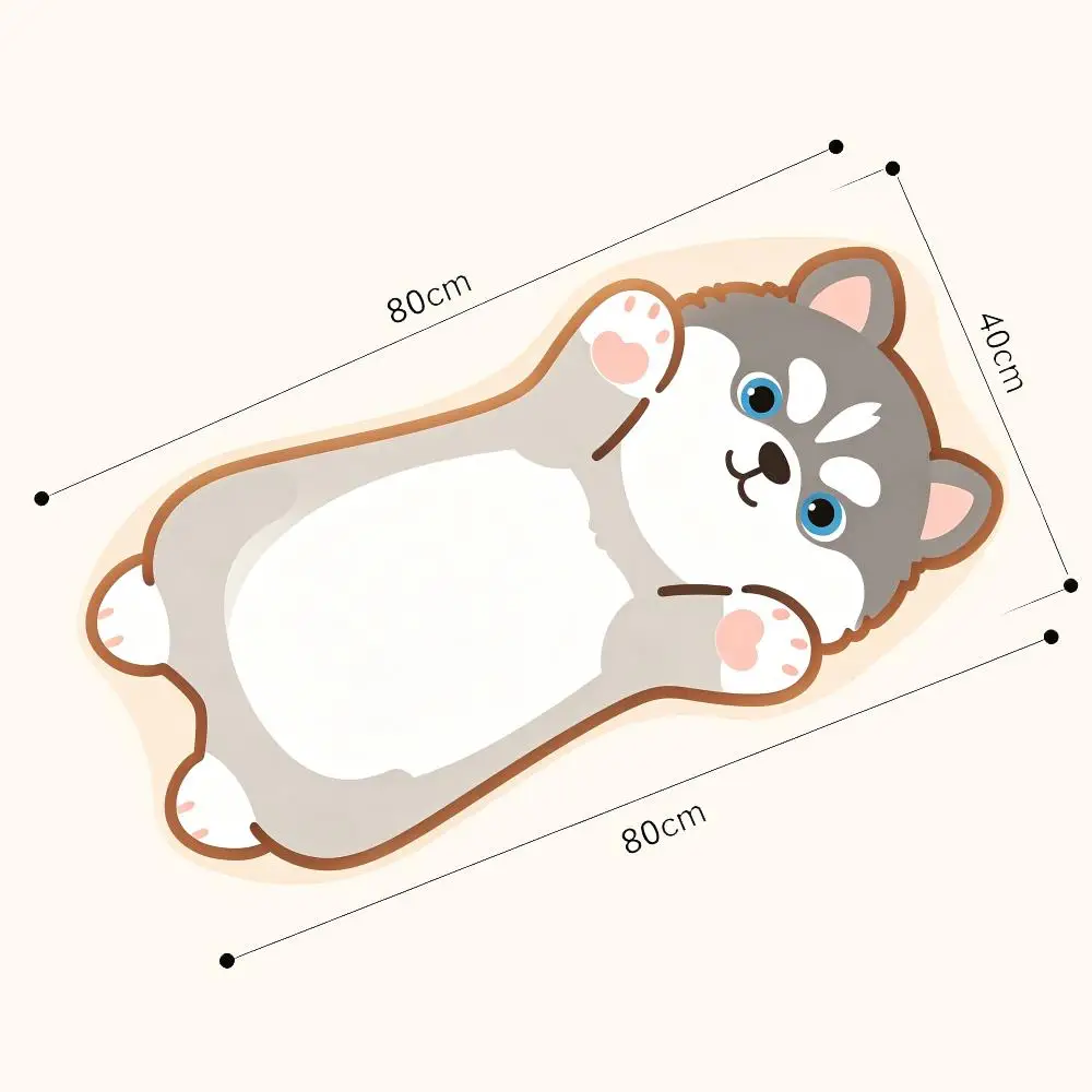 Cartoon Red Panda Lying Mouse Pad Smooth Glide Non Slip Base Creative For Cute Desk Irregular Shape