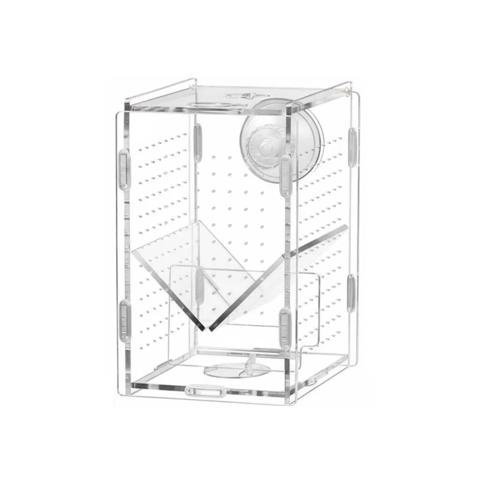 Fish Breeding Box Highly Transparent Guppy Breeding Tank Double Mounting Options