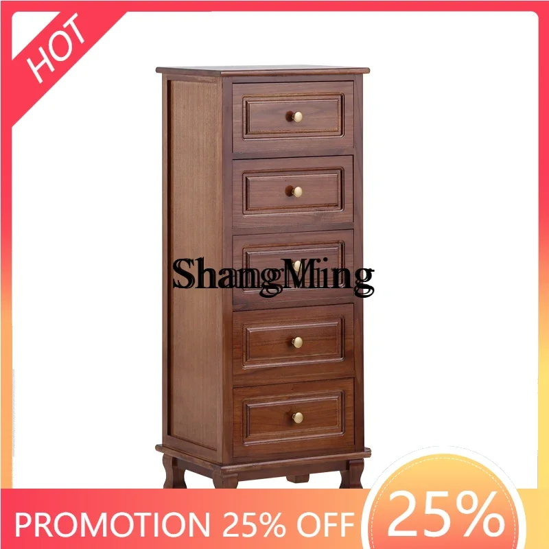 

ZYY Household High Value Solid Wood Chest, Living Room Wall Locker, Household Storage Bedside Table