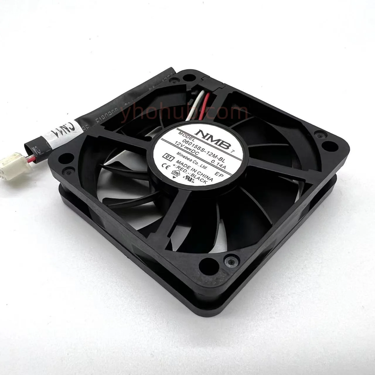 NMB 06015SS-12M-BL 01 DC 12V 0.14A 60x60x15mm 3-Wire Server Cooling Fan