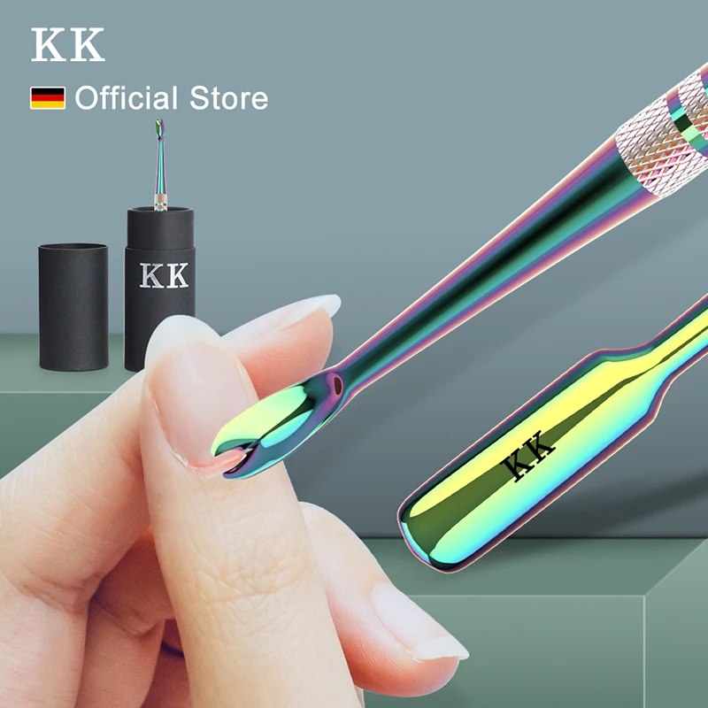 

KK толкатель омертвевшей кожи из нержавеющей стали для удаления кутикулы кусачки для ногтей очиститель триммер профессиональные художественные маникюрные инструменты уход за руками и ногами