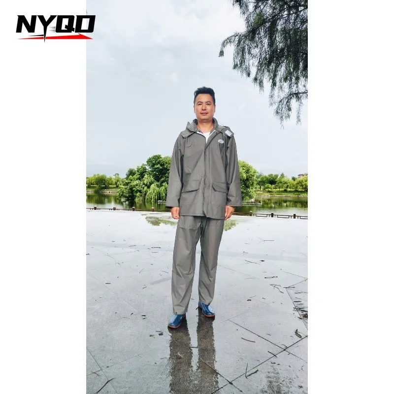 2026 New Split Rain Suit Men Women Waterproof Heavy Rainproof Raincoat Pants Set for Motorcycle Electric Bike Outdoor Cycling