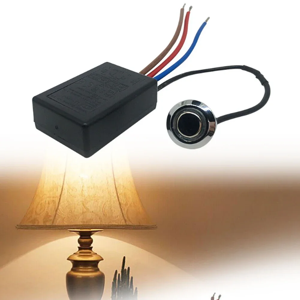 220V High Voltage Sensor Switch LED Touch Sensor Switch European Standard 3-stage Dimming On-off For 3-25W LED Driver/light/Bulb