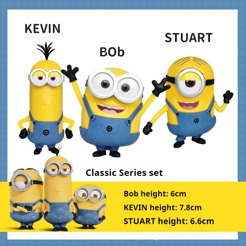 Cartoon Verachtelijke Me Minions Speelgoed Anime Figuur Actie Beeldjes Modelcollectie Pop Auto Ornament Bureau Hanger Accessoires