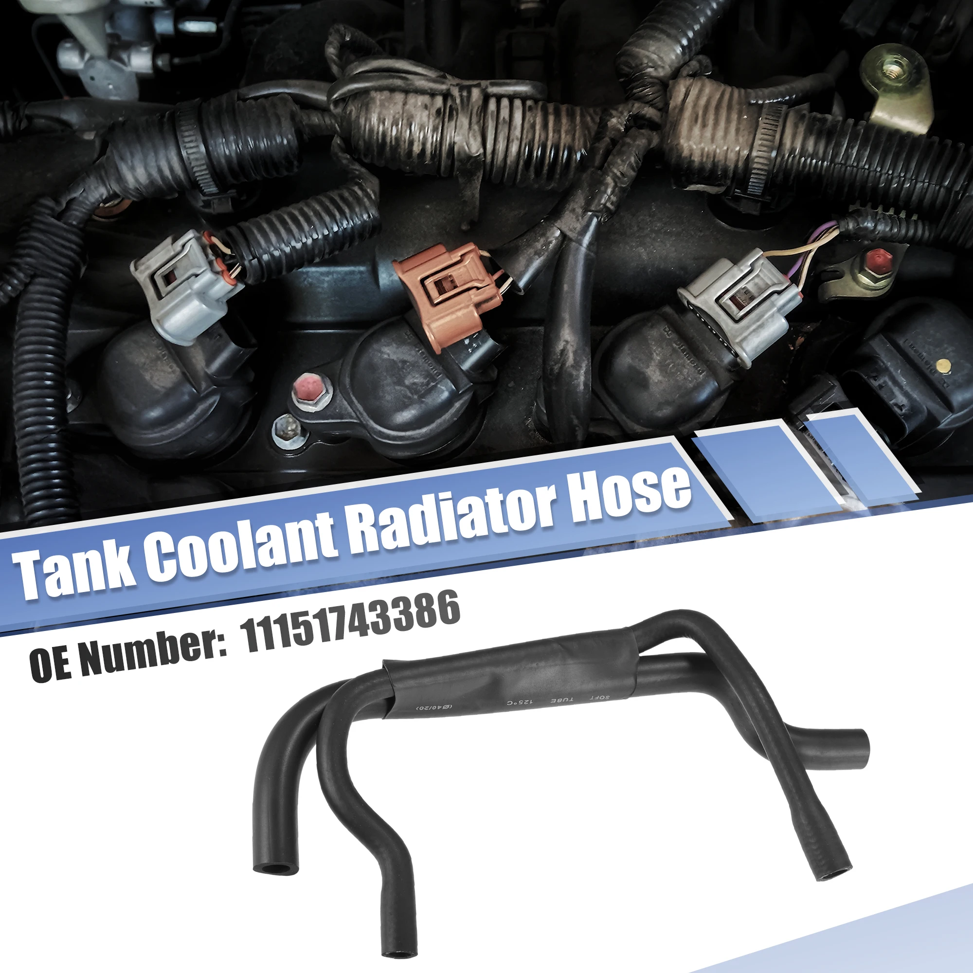 

UXCELL Шланг обогревателя Труба расширительного бачка радиатора для BMW Z3 1996-1999 гг. No 11151743386