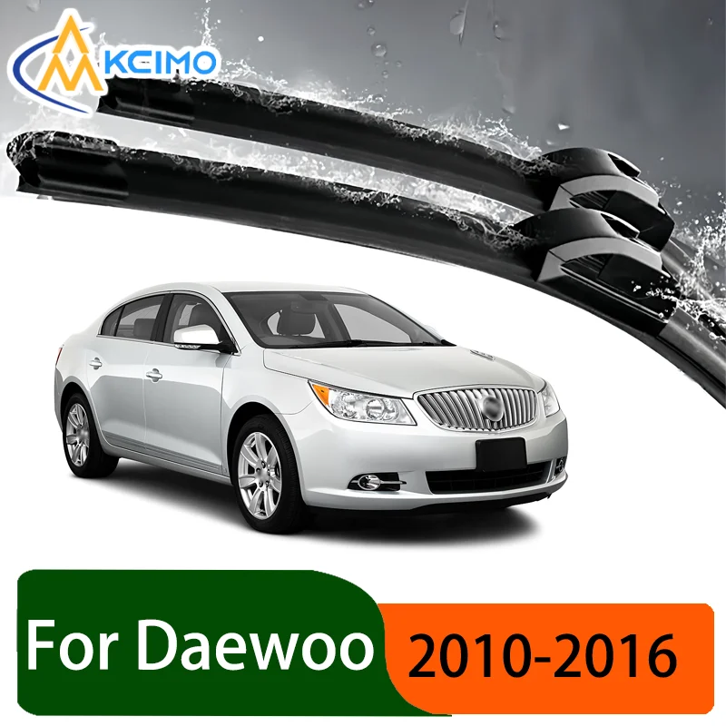 

Silent Black Front Rear Wiper Blades Set for Daewoo Alpheon 2010–2016 2011 Auto Windscreen Windshield Window Wiper Accessories