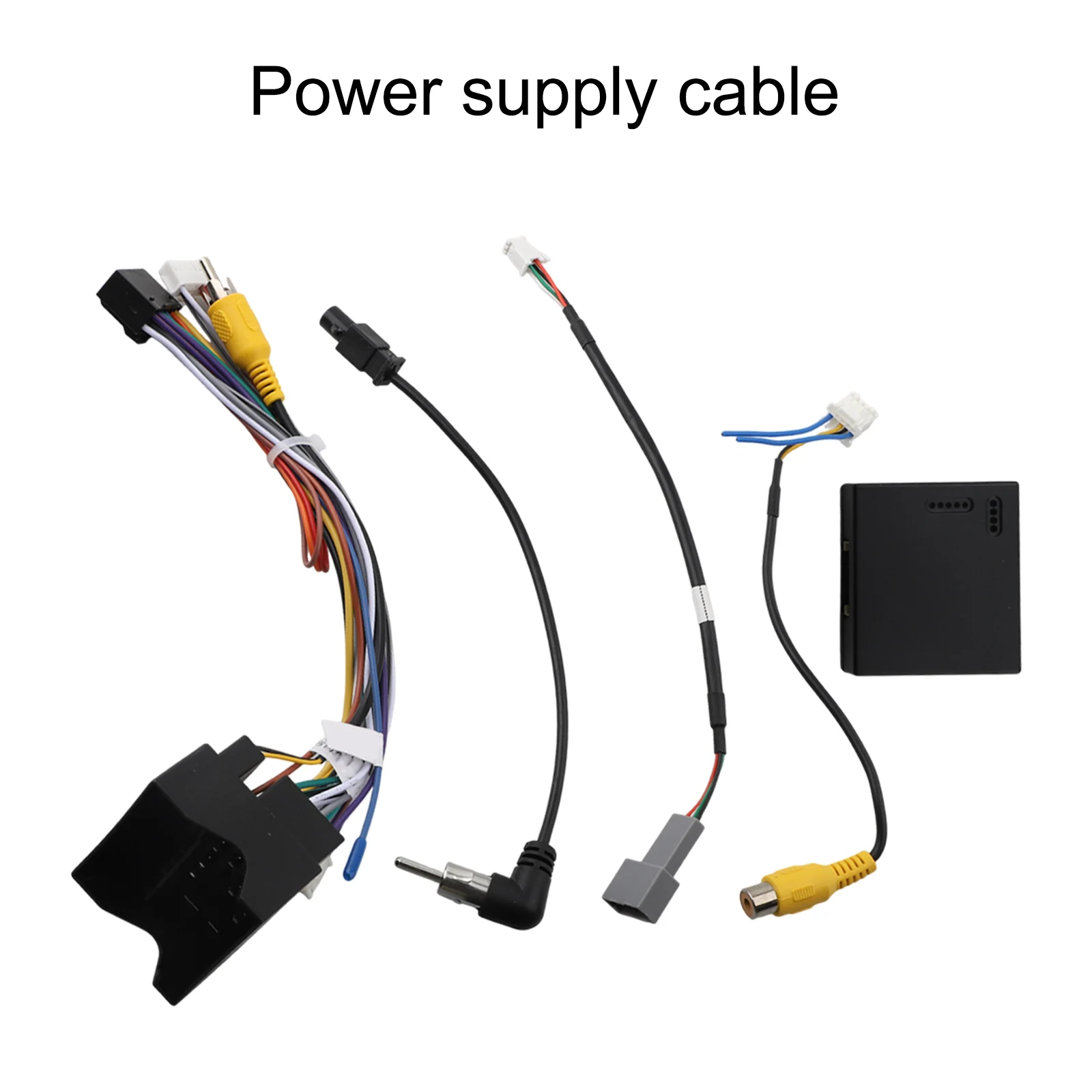

Black Car Radio Adapter 12V Voltage ABS Construction Anti-corrosion Material Non-deformed Design Vehicle Electronics