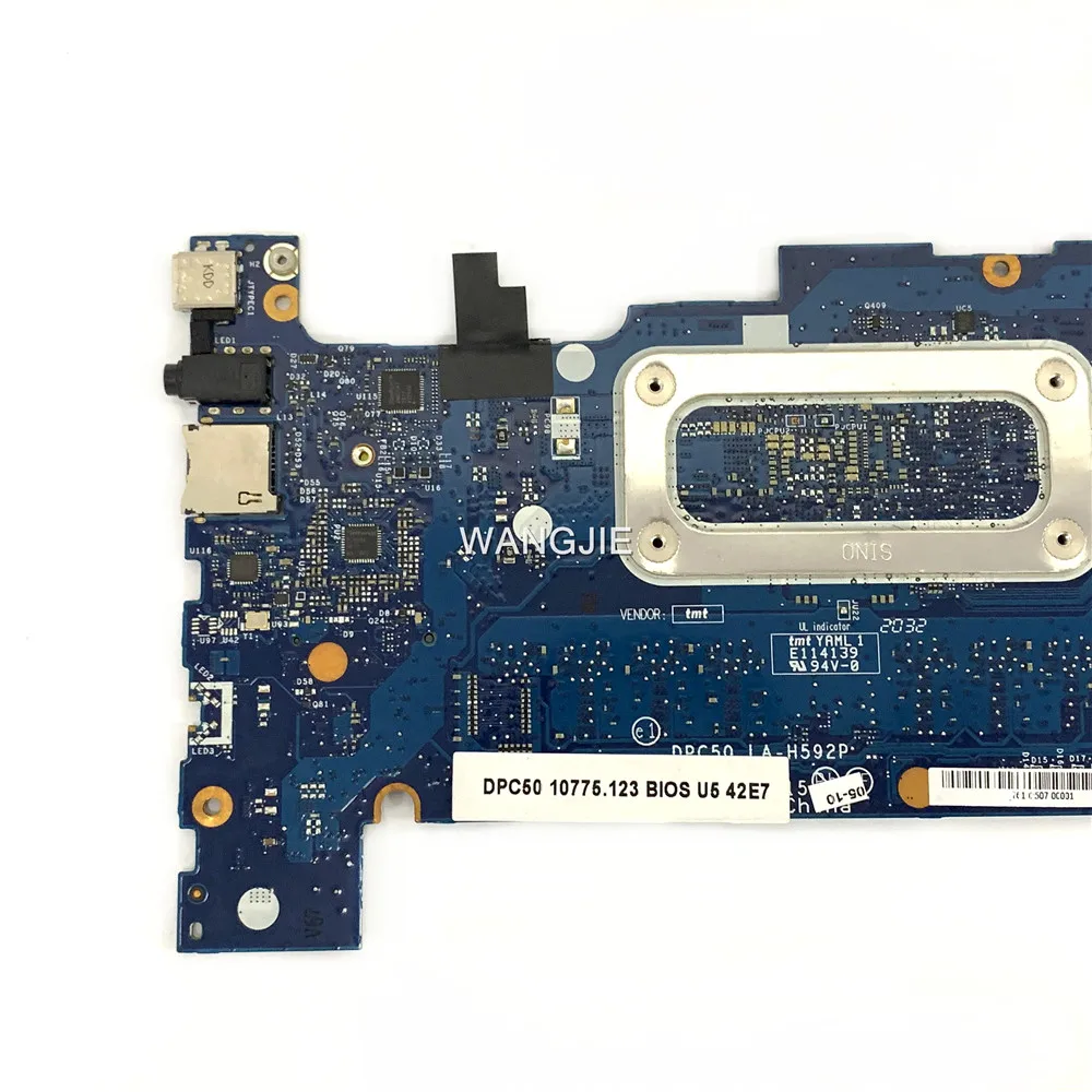 ل HP Chromebook 15-DE 15T-DE الكمبيوتر المحمول LA-H592P SRESH 4417U 4GBRAM 32G-eMMC L75889-001 اللوحة الأم للكمبيوتر المحمول 100% العمل