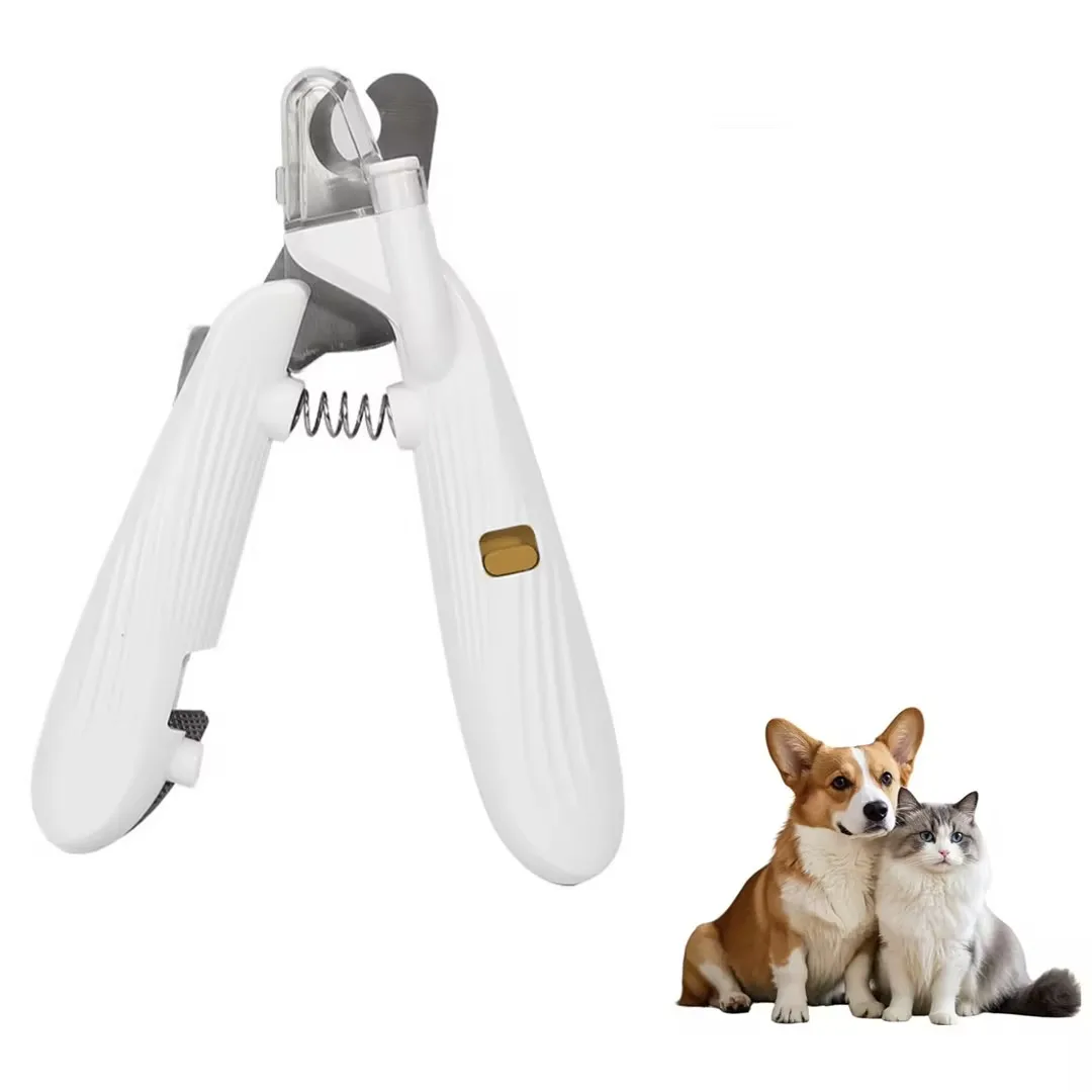 2‑in‑1 Pet Nail Clipper with LED Light & Nail File, Safe Claw Trimmer for Large Medium Small Dogs Cats, Pet Grooming Tool