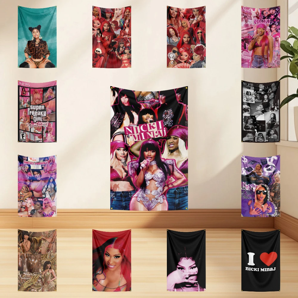 

3x5ft N-Ni-C-Ki Minaj Flag Professional Flag Polyester Digital Printing Flagge Banner For Decoration Garage Room Home