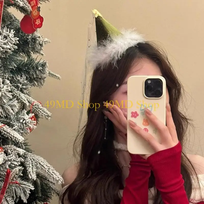 

49MD Simple Temperament Hairpins Fall Winter Bobbles Hair Clip Antiskid Barrettes Fashionable Holiday Accessory