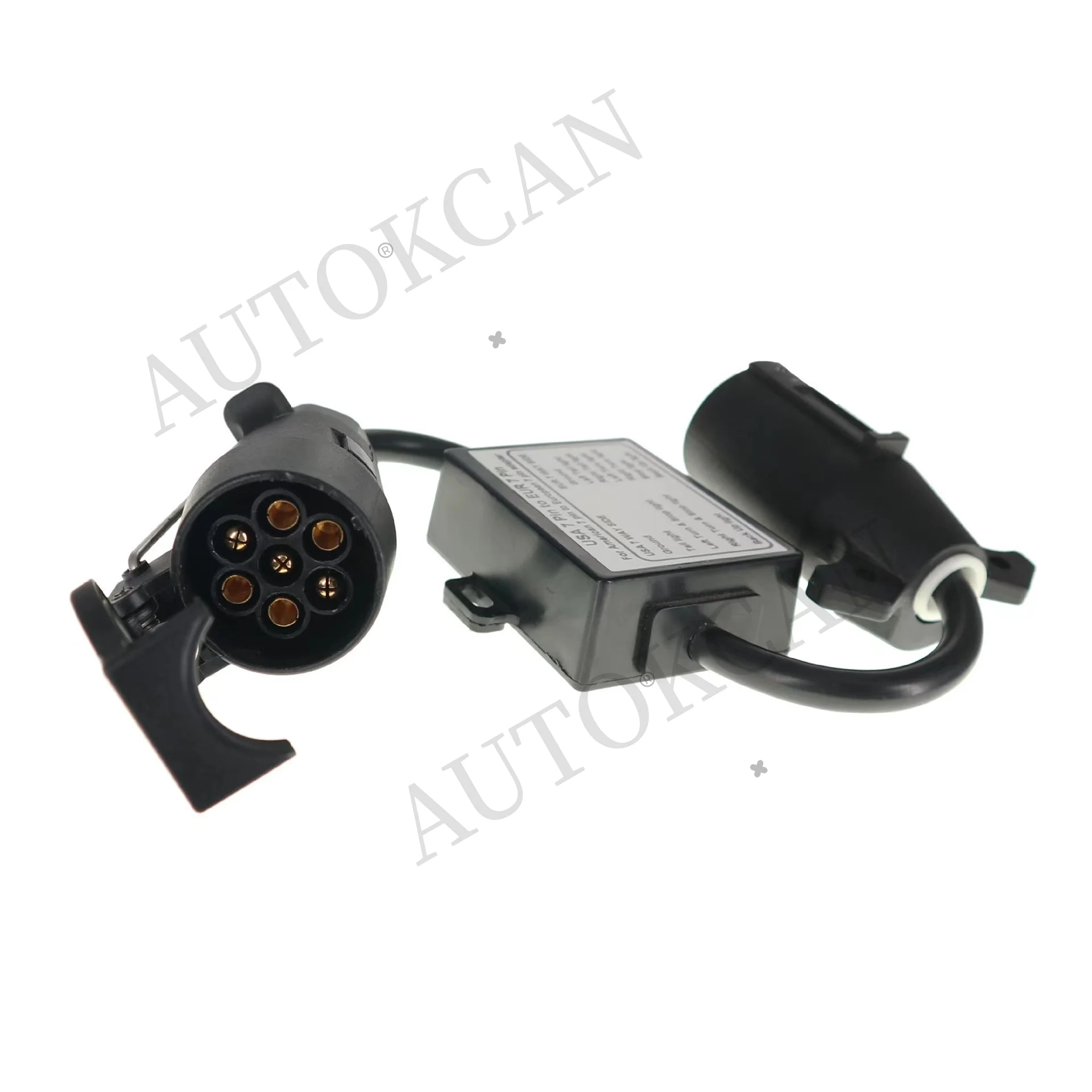 Picture 7: US 7Pin to EU 7Pin Trailer Light Converter US 7 Way Plug To European 13 Pin Separation Brake Light Circuit Connector Adapter