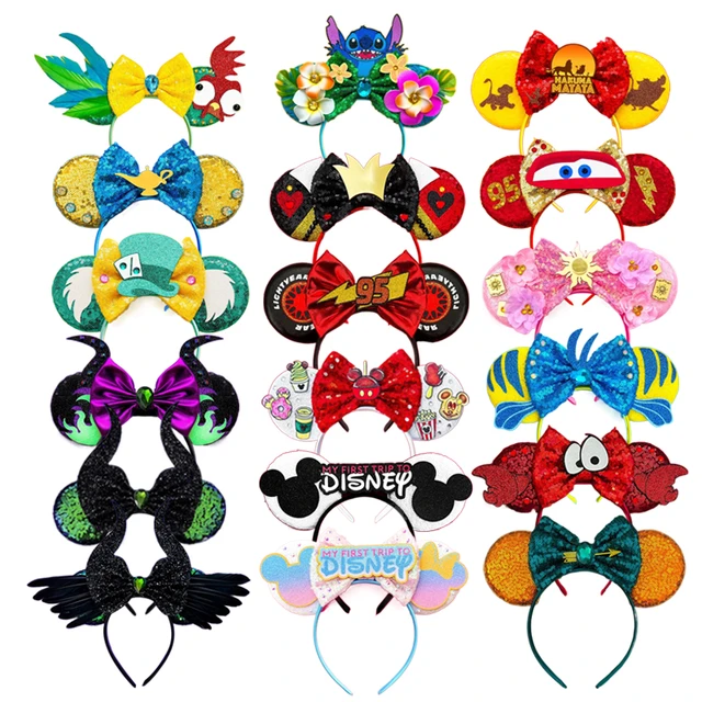 Bloomingpops Mickey & Minnie Ears shops Headband Headdress Disney Handmade