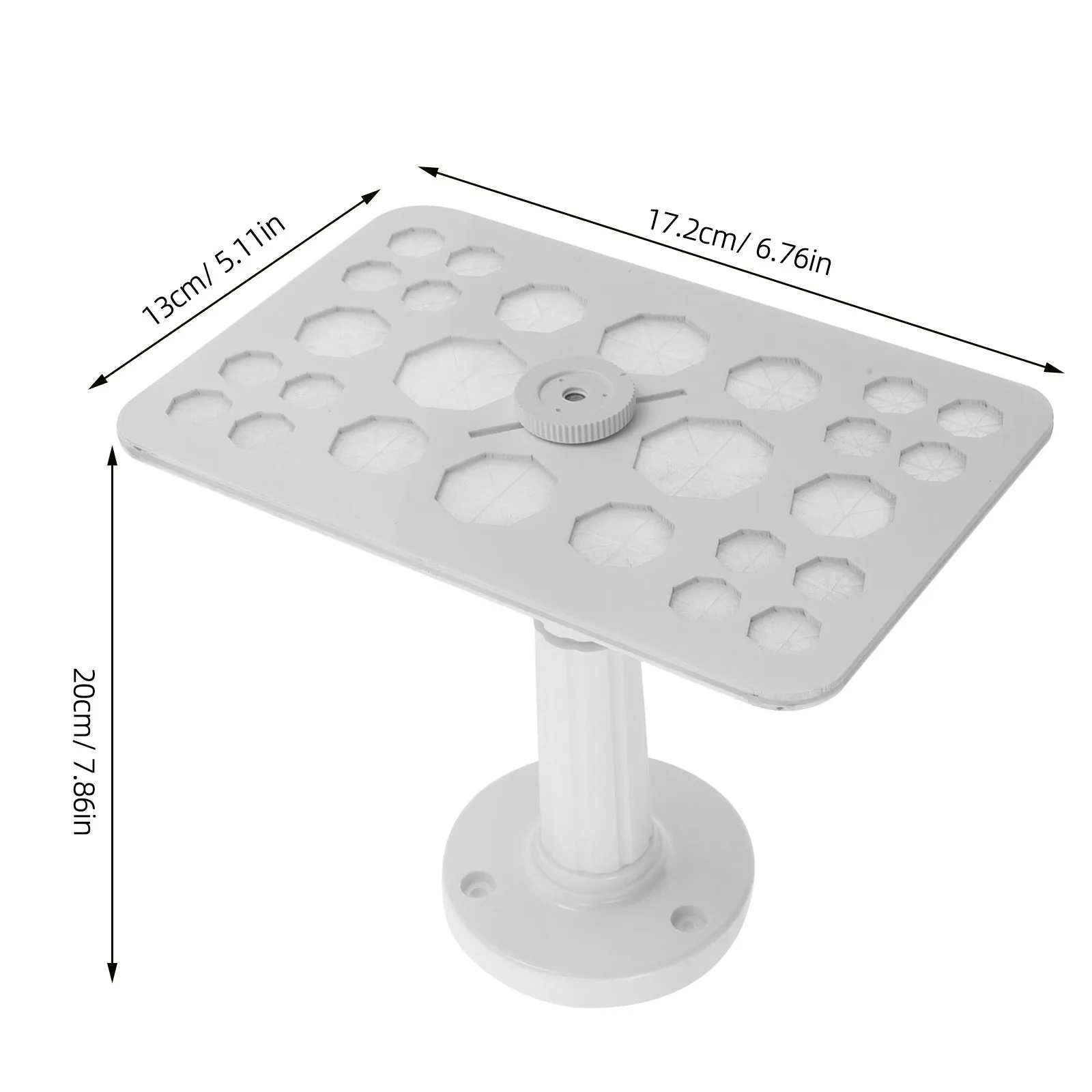 Makeup Brush Drying Rack 26 Slots Stable ABS Octagonal Stand Brush Holder Efficient Portable Drying Organizer Makeup Tool Rack