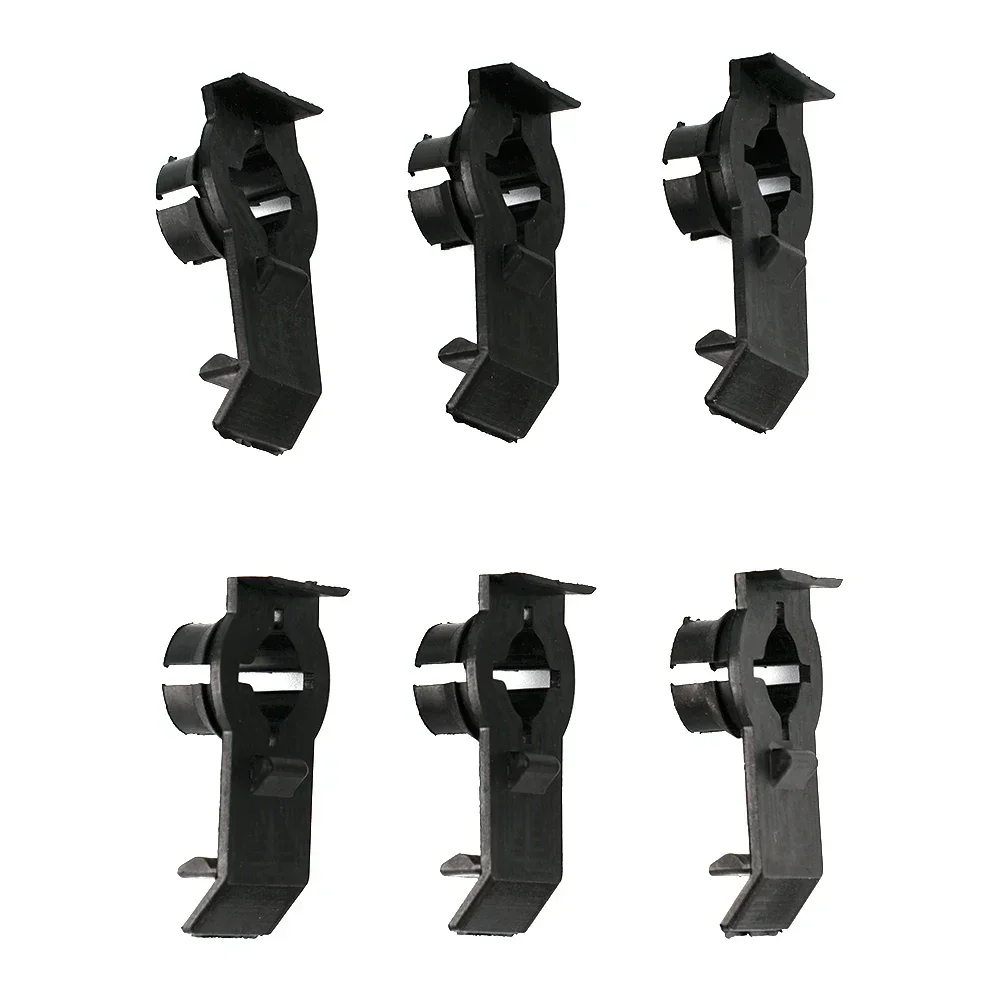 6 Stück Auto-Wind-Regler-Clips vorne links oder rechts, schwarze Kunststoff-Clips, Auto-Innenzubehör für BMW E53 51338254781