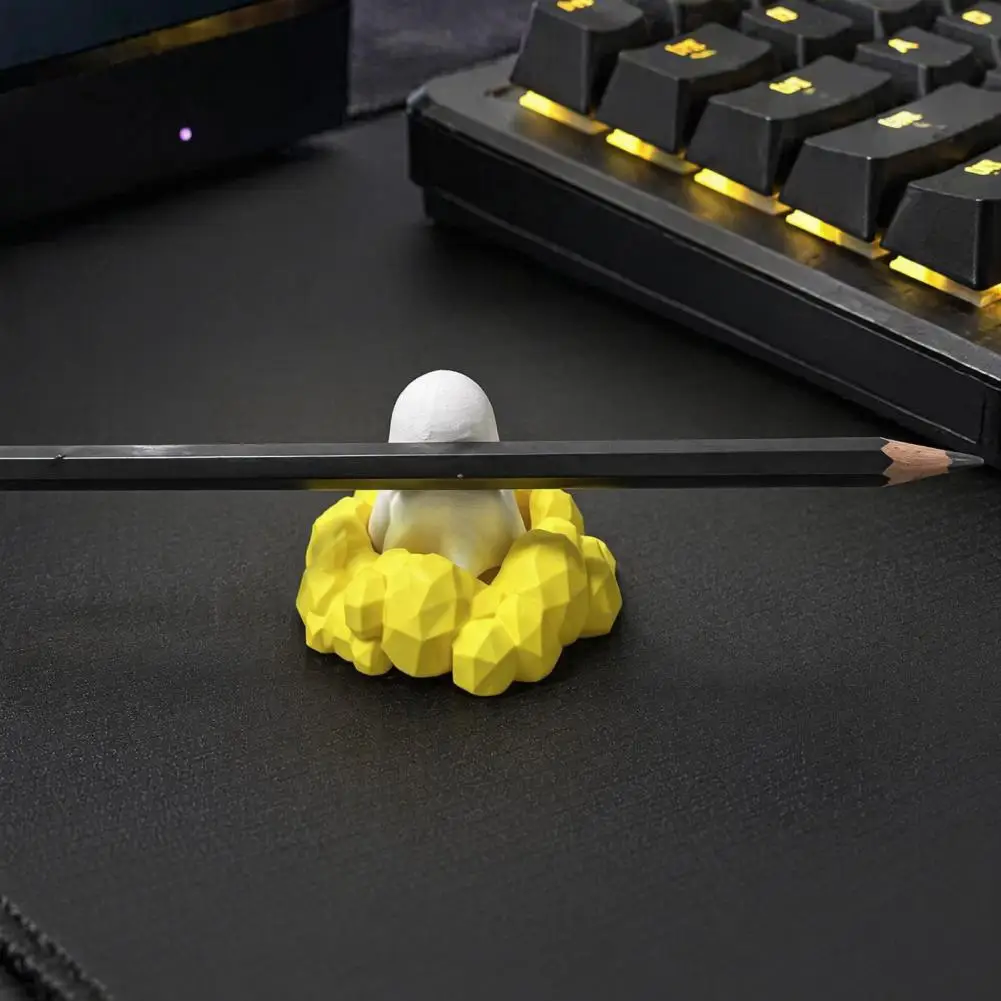 Cute Ghost Pen Holder Environmentally Pla Art 3d Printed Cute Ghost Fidget Clicker Toy Halloween Stress Relief Desk for Teens