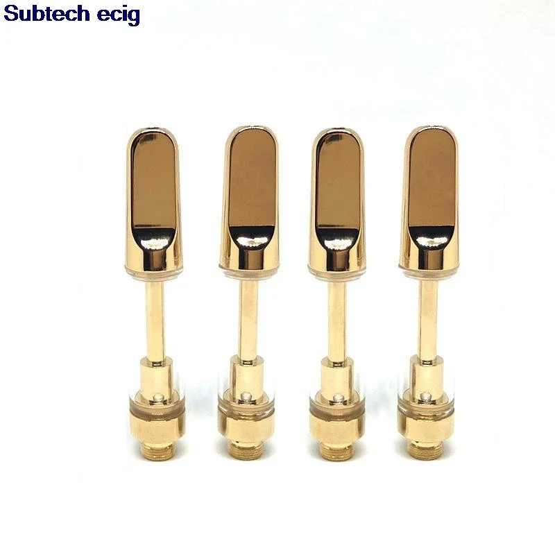 20pcs CC-ELL En Céramique Vape Cartouche 510 optique Huile Précieuse En Céramique Bobine 0.5ml 1.0ml Pyrex Verre Atomiseur 2.0mm Trous adhérence Chariot