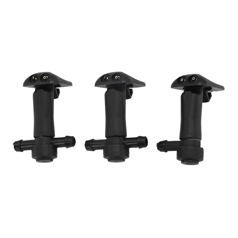 3Pcs Windshield Washer Nozzles 12778850 12778849 Windshield Washer Nozzle Water Spray For Saab 9-3 9-3X 2003-2011