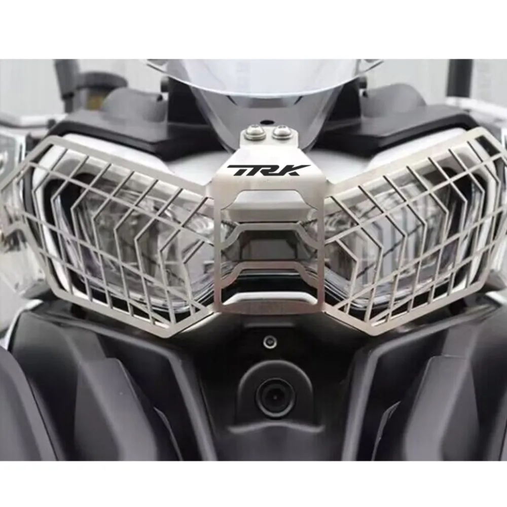 อุปกรณ์เสริมรถจักรยานยนต์ TRK 702 X ฝาครอบตะแกรงกันกระแทกไฟหน้า สำหรับ BENELLI TRK 702 TRK702X TRK702 X 2022 2023