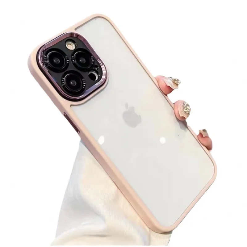 Подходит для металлического Lensiphone14New Apple13proMaxPhone case13Full cover transparent12