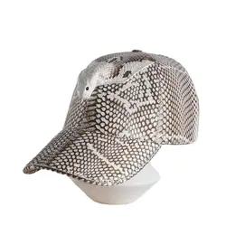 2023 new arrival Real leather cobra snake skin baseball cap PDD006