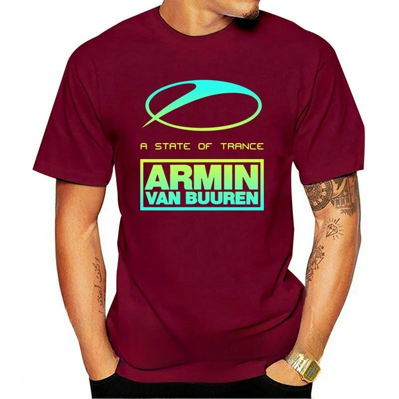 New Arrival fashion heavyweight Hot Sale vintage Summer New Fashion A State of Trance Armin Van Buuren Graphic Men\'s T-Shirt