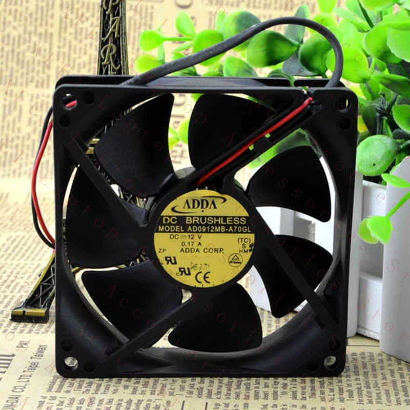 

F 1 PCS New FOR ADDA AD0912MB-A70GL 12V 0.17A 2pin Silent Cooling Fan#QW