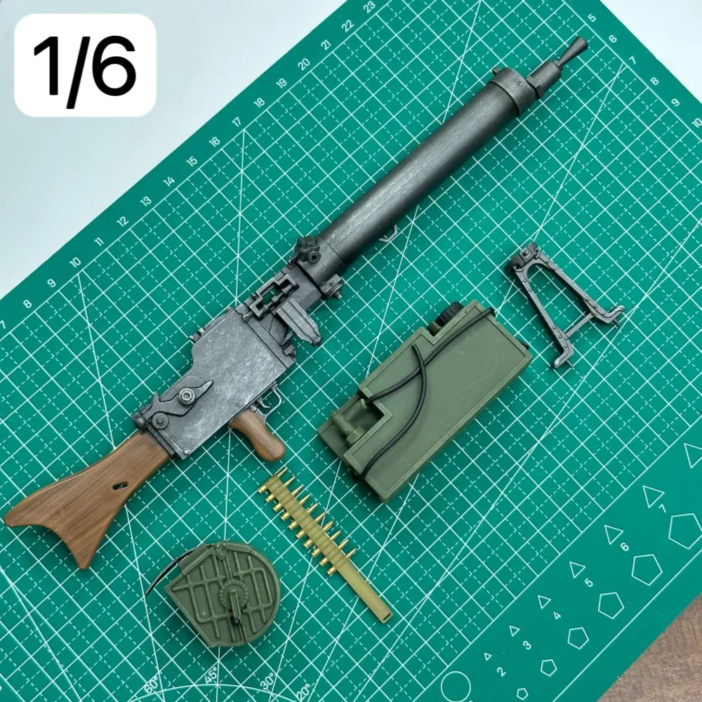 1/6スケール兵士フィギュア MG08/15機関銃モデル 第一次世界大戦ドイツ水冷式プラスチックキット 12インチミリタリーアクションディスプレイ用