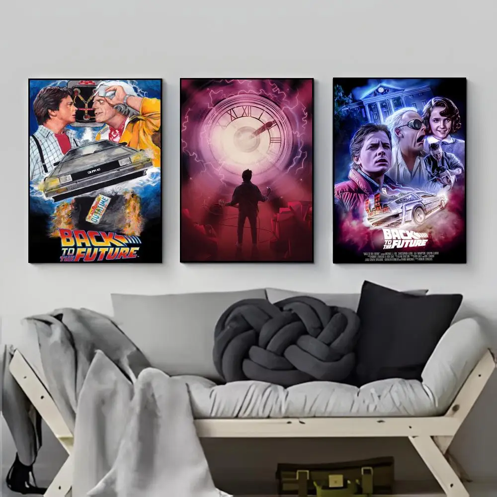 Science Fiction Comedy Movies B-Back to the F-Future Poster Poster HD  Waterproof Wall Sticker Bar Living Room Decor Gift