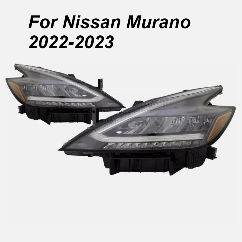 LED Headlight Assembly For Nissan Murano 2022-2023 US Version Head Lamp DRL Daytime Running Lights Turn Signal Side Marker