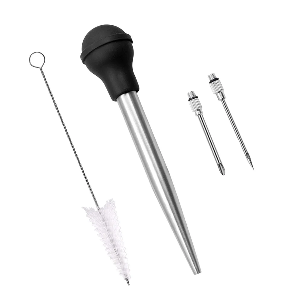 Turkey Seasoning Pump Injector Meal Needle Spice Syringe Plasticine Food Barbecue Grade Silicone